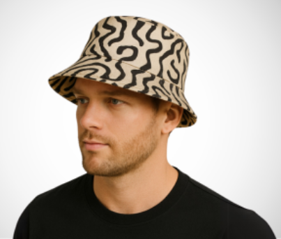 Versatile Bucket Hat – Cotton/Polyester Blend, Unstructured, Wide Brim, Ventilation Eyelets, Soft Sweatband, Embroidery or Patch Options, Camo/Solid/Patterned, Suitable for Travel, Fishing, Outdoor